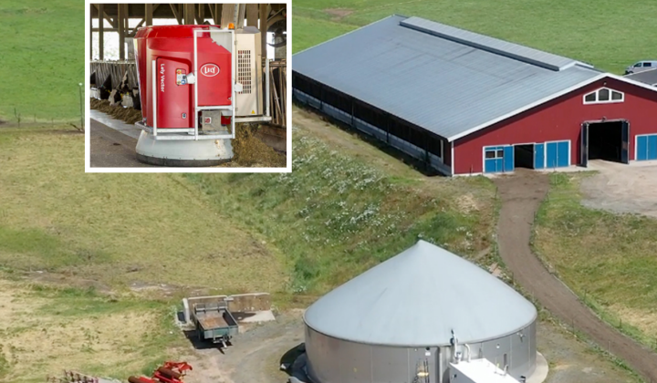 Eltrakto, utfodringsrobot och biogas