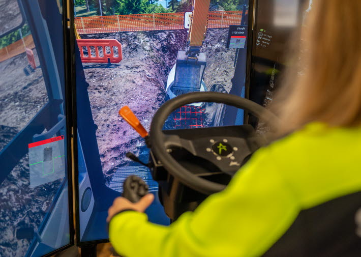 Simulator grävmaskin