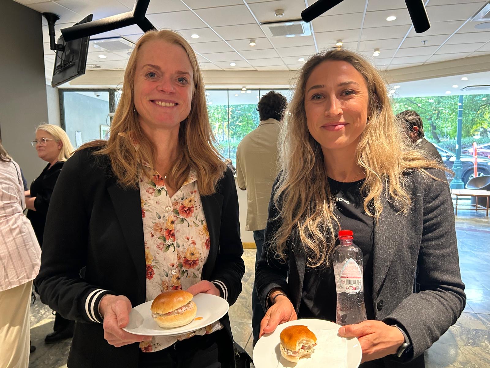 Ingrid Rydberg, platschef för LRF:s Brysselkontor, och Elisabeth Hidén.