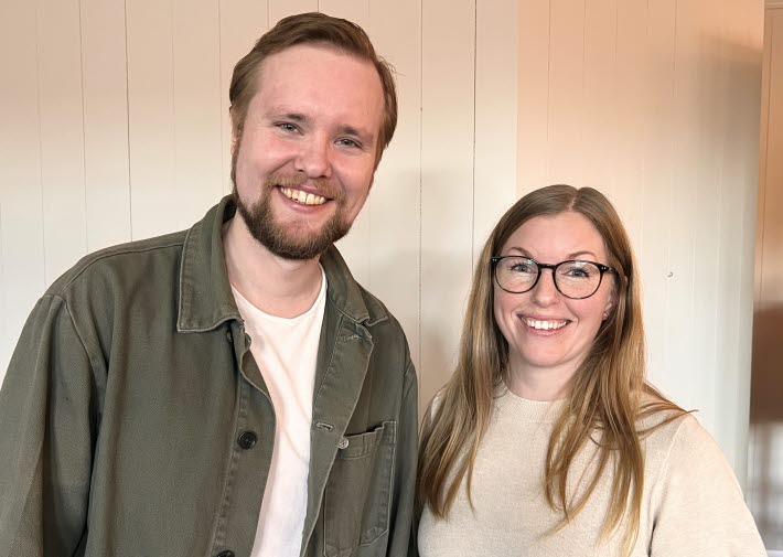 Anton Öhrlund från organisationen Vi Unga, agerade moderator här tillsammans med Sofia Jonsson från Nyföretagarcentrum.