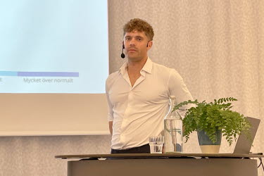 Porträtt av Hugo Rudebeck från SMHI.