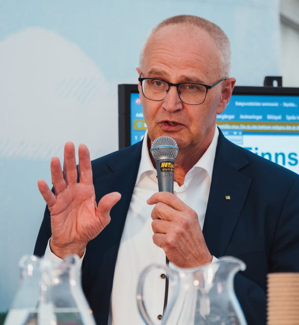 Palle Borgström talar vid seminarium i Almedalen 2025