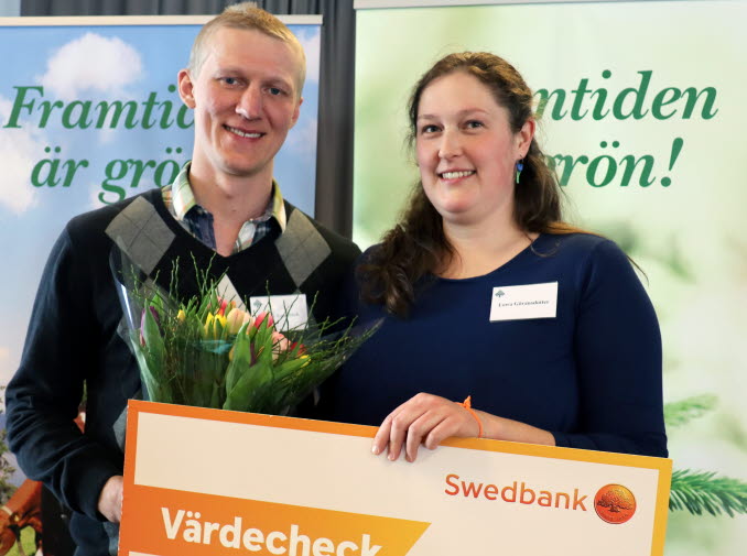 Victor Lundbäck och Lowa Göransdotter blev årets gröna företagare.