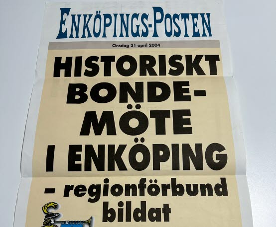 Löpsedel Enköpings-Posten 21 april 2004
