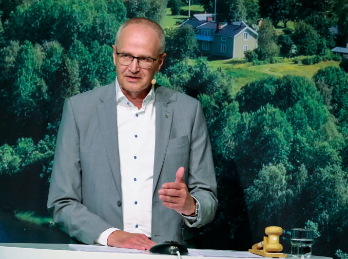 Palle Borgström, LRFs förbundsordförande inledde stämman.