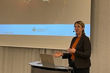 Marie Törnquist, LRF riks, föredrar nya CAP-förslaget på LRFs förtroendemannaträff 3 nov 2025.