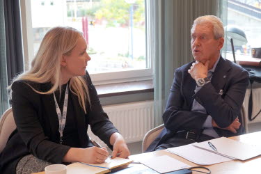 Akademimöte Viktoria Östlund och Hans Börsvik